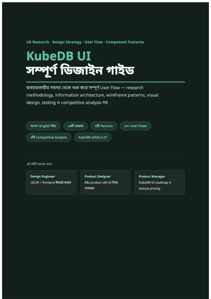 Cover of KubeDB UI ডিজাইন গাইড